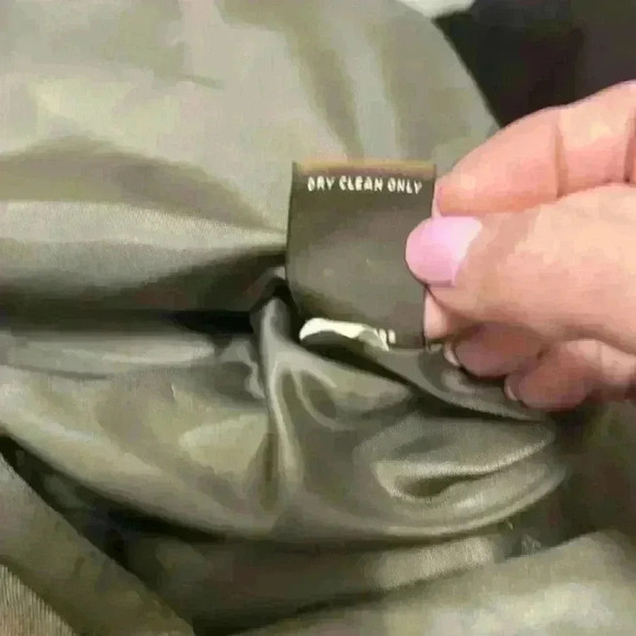 Merona Sz 14 Brown pin-striped lined single breasted blazer Item# 2S - Picture 7 of 7